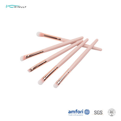 برس های آرایشی مصنوعی موی آلومینیومی Ferrule ISO9001 5 عدد