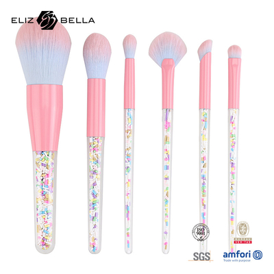6pcs برش آرایش مجموعه آب نبات آرایش برش های رنگارنگ شفاف برش دستگیره پلاستیکی دانه دار