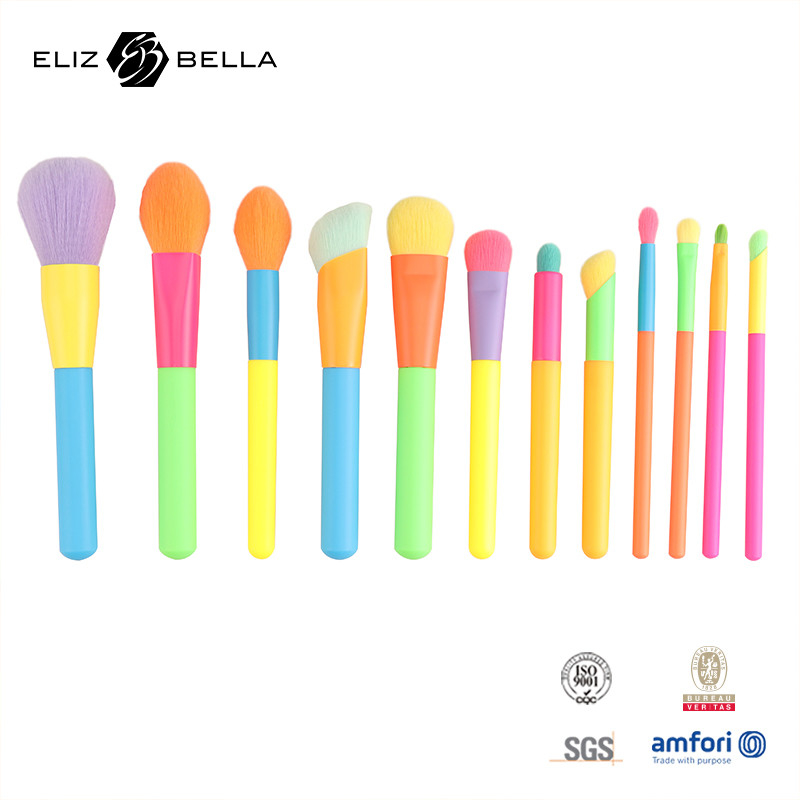 12pcs حرفه ای چند رنگی آرایش برش مجموعه برای پایه پودر قرمز سایه چشم،رنگین آرایش برش