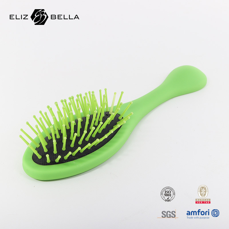 لوگو سفارشی طراحی جدید 100٪ Maze Biodegradable Curved Vented Hair Brush Detangling Hair Brush برای زنان موهای پیچ و تاب