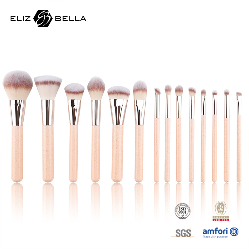 Complete 14-Piece Cosmetic Brush Set – High-Performance, Easy-to-Clean Bristles, Stylish Case Perfect for Beginners and Expert Makeup Lovers