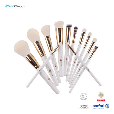 سازگار با محیط زیست 12 عدد پایه لوازم آرایشی و بهداشتی Gold Ferrule پایه پودر